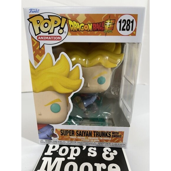 Funko Pop! Dragon Ball Z: Super Saiyan Trunks With Sword 1281 Vinyl Figure New - Picture 2 of 7
